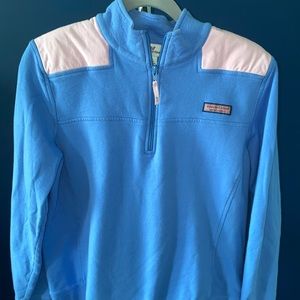 Vineyard Vines Women’s Blue and Pink Pullover